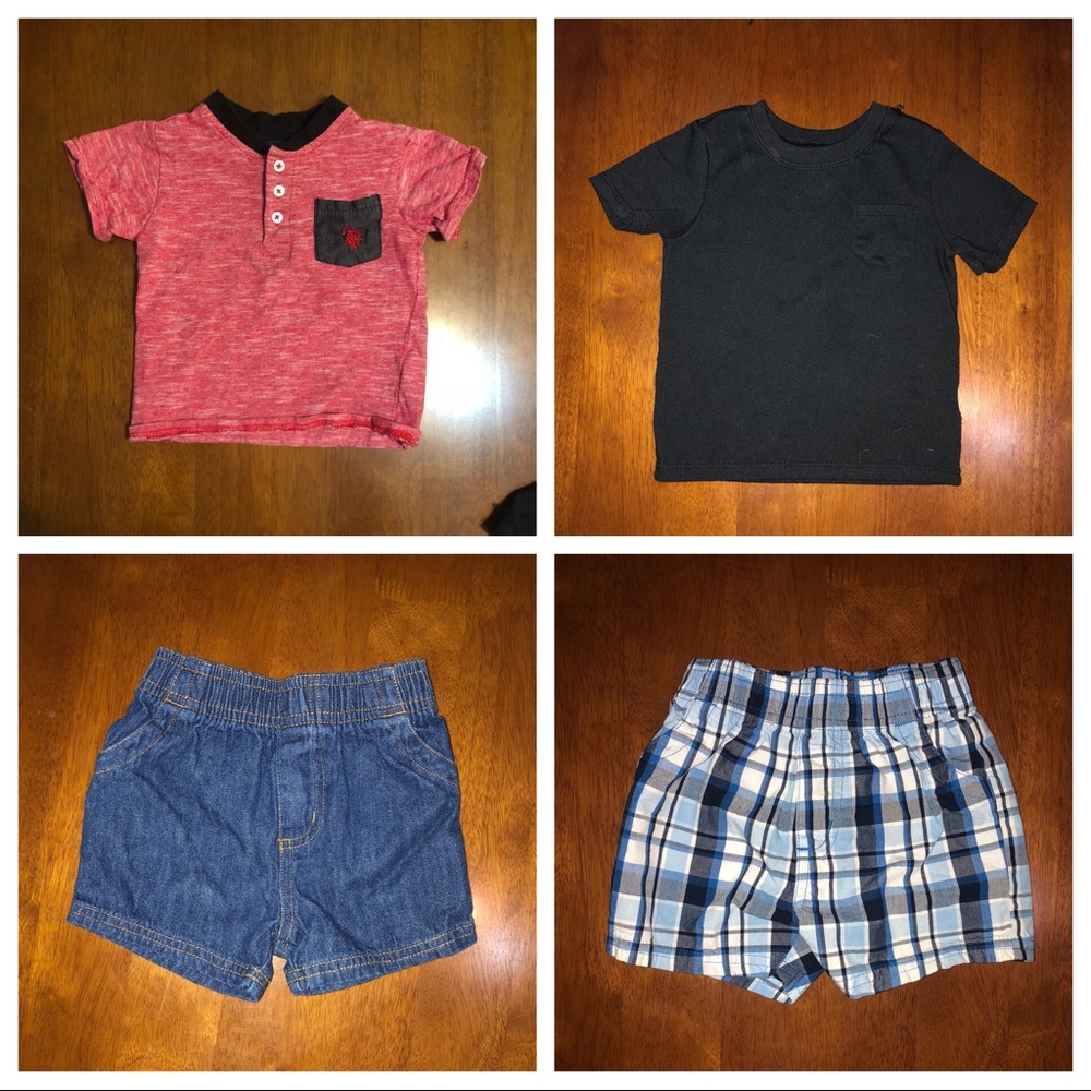 💙TWO SETS OF BOYS SHIRTS & TWO SETS OF SHORTS💙